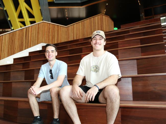 JCU third-year mechanical engineering students Mitchell Greenland and Ethan Moody. Picture: Supplied