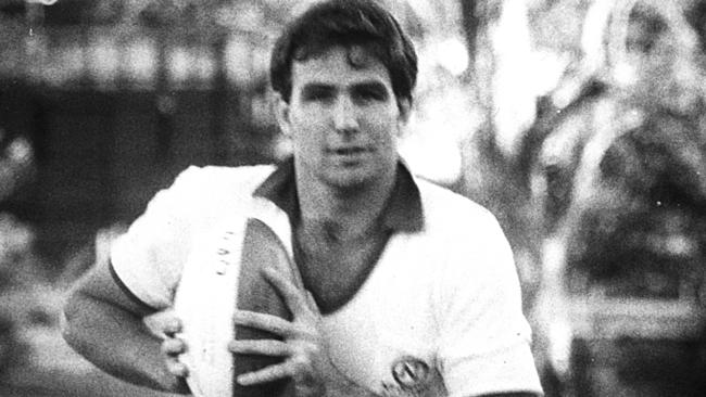 Brothers Rugby Union player Damien Frawley in 1985