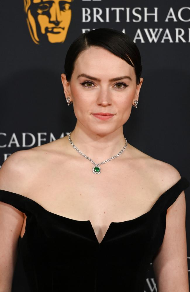 Daisy Ridley attends the EE British Academy Film Awards. Picture: Getty