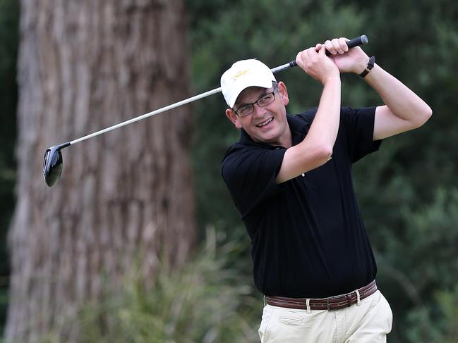 Premier's Cup held today for charity. Daniel Andrews playing, as well as Ricky Ponting, Damien Oliver, Glenn Archer, Picture Yuri Kouzmin