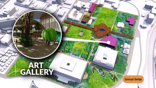 An artist’s impression of the new State Square art gallery. Picture: Supplied