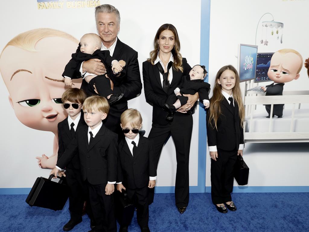 The Baldwin kids are no stranger to the spotlight, walking the red carpet with their parents for The Boss Baby: Family Business premiere in New York in 2021. Picture: Jamie McCarthy/Getty Images