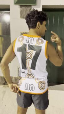 Geelong West's indigenous guernsey design