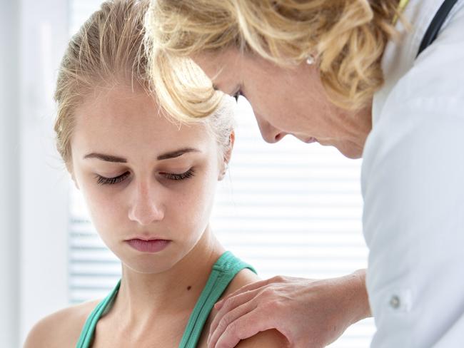 Generic photo ofa teenager getting a vaccination. Picture: iStock