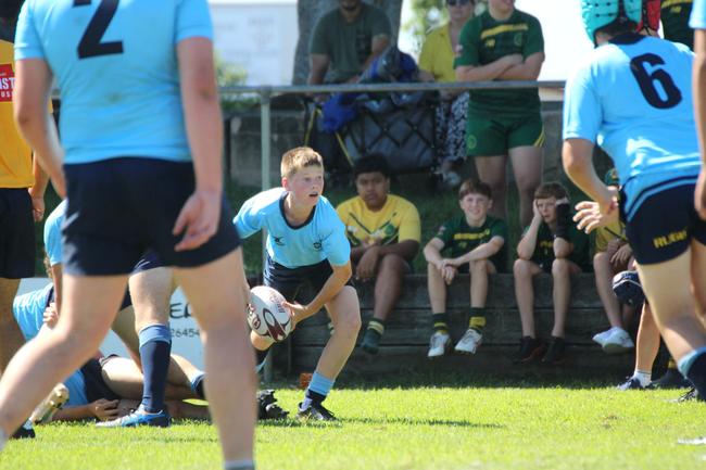 Ballymore Cup rugby action at the Albany Creek Brumbies Junior Rugby Union Club on Friday, April 12, 2024.