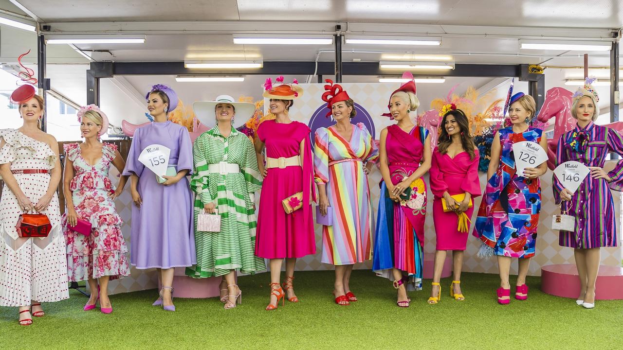 Westfield Chermside Fashions on the Field finalists at Doomben Racecourse for Melbourne Cup Day. Socials: Damien Anthony Rossi | Pictures: Jared Vethaak