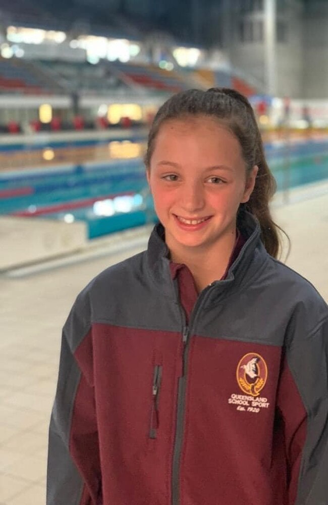 Maeve Moore is talented at many sports including swimming, high jump and netball (Photo: Allora Swimming Club)