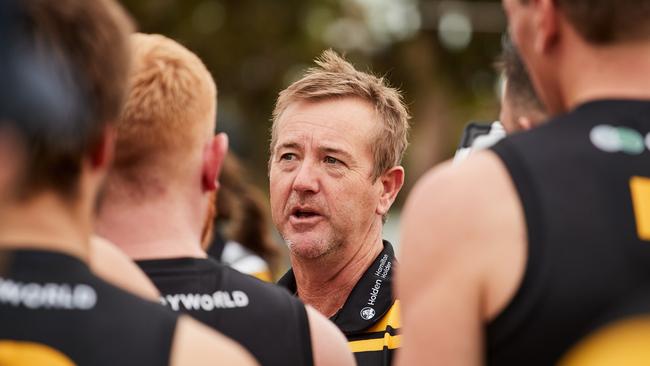 Mark Stone has raised the professional standards at Glenelg and the Tigers are on the verge of a return to finals action after eight years. Picture: Matt Loxton