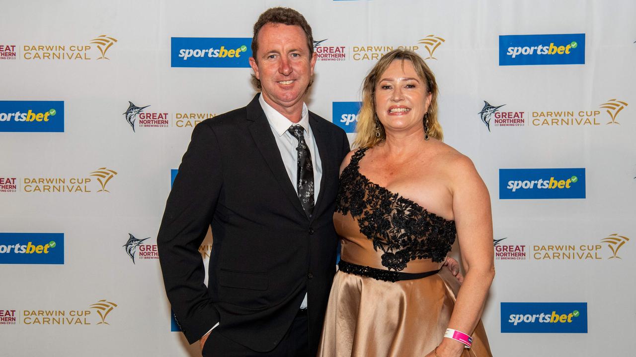 Darryl Smart and Peta Smart at the 2024 Darwin Turf Club Gala Ball. Picture: Pema Tamang Pakhrin