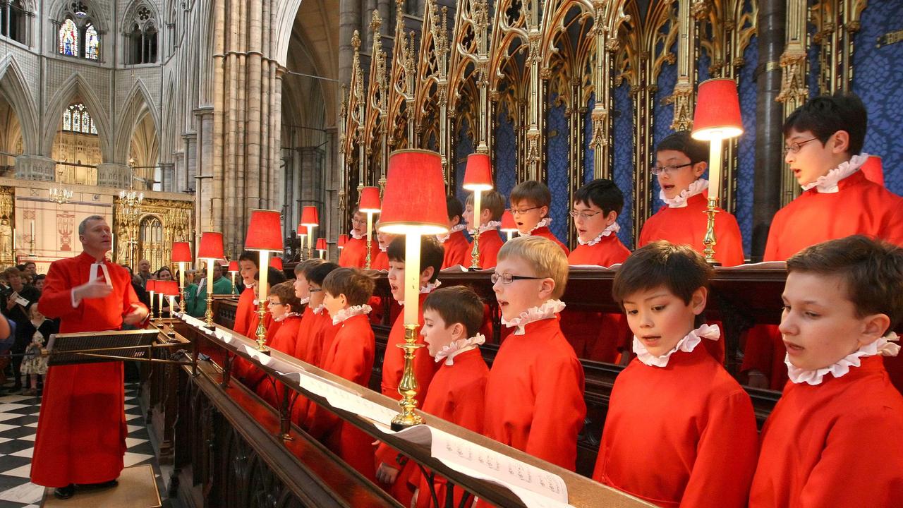 The Choir of Westminster Abbey. Picture: AFP Photo/Dominic Lipinski