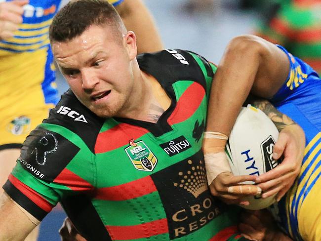 Nathan Brown of Souths during the South Sydney Rabbitohs v Parramatta Eels NRL round 15 game at ANZ Stadium, Sydney Olympic Park. pic Mark Evans