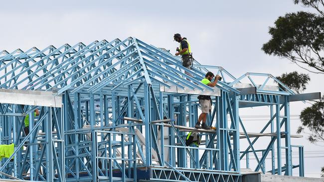 The cost of building Australian homes is rising faster than at any time since 1982. Picture: Dan Himbrechts