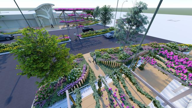 An artist’s impressions of the Miles CBD upgrade. Picture: WDRC