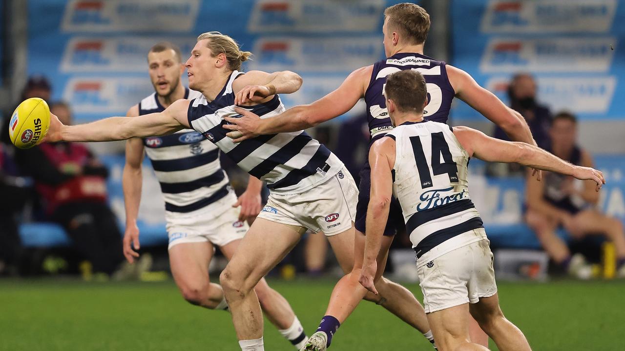 The Cats returned from a clash in Perth. Picture: Getty Images