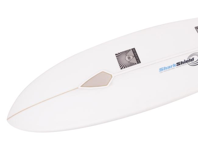 Ocean Guardian's Freedom+ Surf device emits an electrical field to ward off sharks.