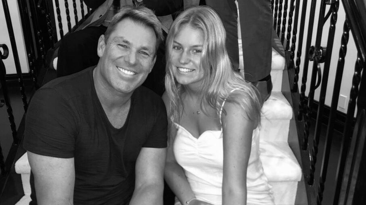 Shane Warne and daughter Summer.