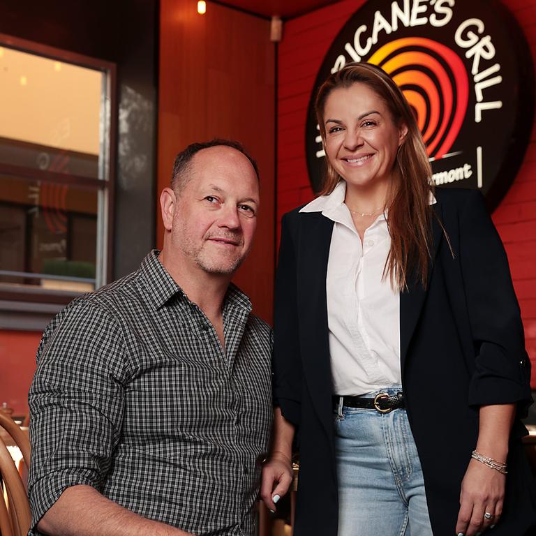 Owners of the famous Hurricane’s, Craig and Laura Goldberg, at their new restaurant in Pyrmont. Picture: Jane Dempster/The Daily Telegraph