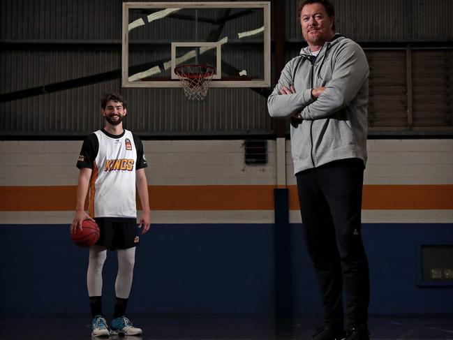 Former NBA Chicago Bulls champion and Boomers legend Luc Longley pictured at Auburn Basketball Stadium, where he is a special advisor with the Sydney Kings. Picture: Toby Zerna