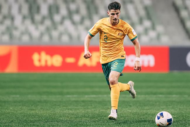 Joshua Inserra at the AFC Under 20s Asian Cup Final. Picture: Qin Zhicheng/VCG via Getty Images