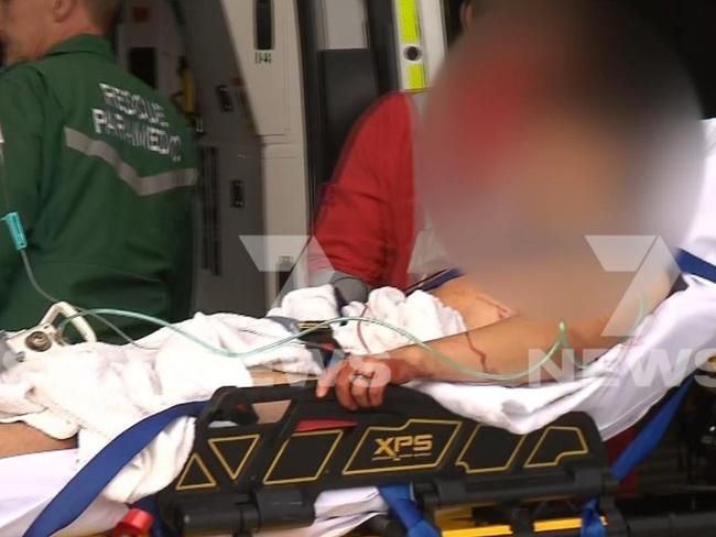 A teenager has been stabbed during a wild brawl in front of stunned customers at Elizabeth Shopping Centre, 23 October, 2024. Picture: 7 NEWS