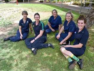 Carolyn Farndon, Maddison Gunther, Tracey Hansen, Lucy Foley and Kelsey Brumpton. Picture: Jorja McDonnell