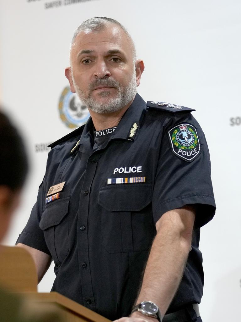 Acting Assistant Commissioner John De Candia said more support is needed to respond to an influx of people in the city. Picture: Dean Martin