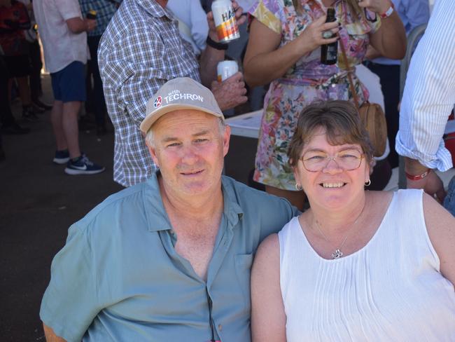 Patrick and Danelle Bowerman from Warwick at Warwick Cup race day at Allman Park Racecourse, Saturday, October 14, 2023 (Photo: Michael Hudson/ Warwick Daily News)