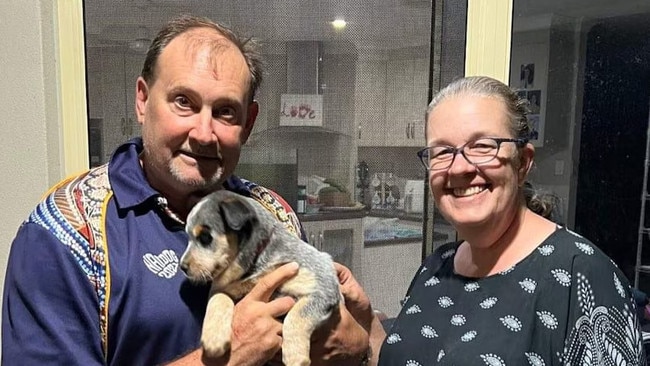 Tony and Lisa Fogg have been stranded in floodwaters for days. Picture: ABC News