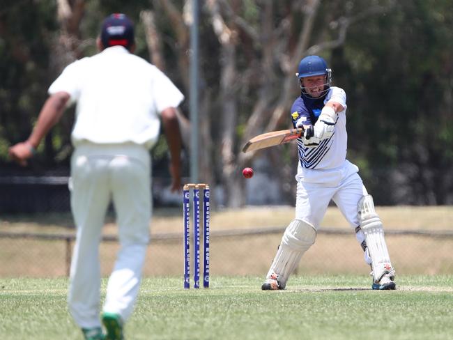 Broadbeach Robina’s Stephen Baker in action against Surfers Paradise on Saturday. Picture: Jason O'Brien