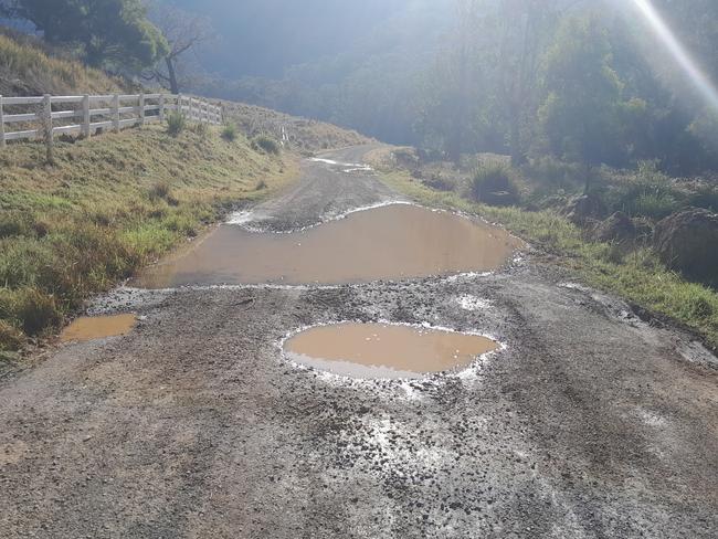 ‘Fix my bloody road up’: Condamine Gorge residents demand action