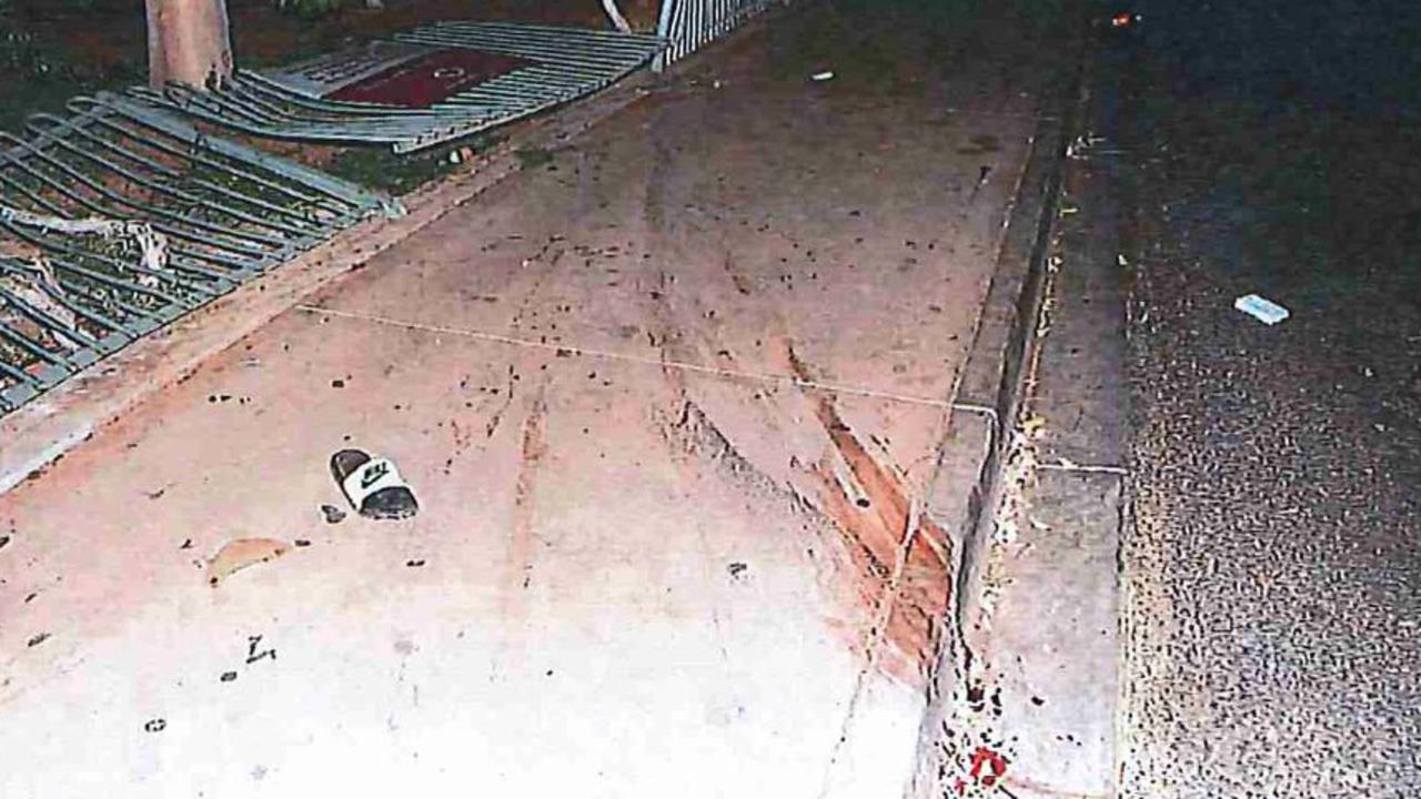 The murder scene where R. Rubuntja died after Malcolm Abbott drove over her. Picture: Supplied