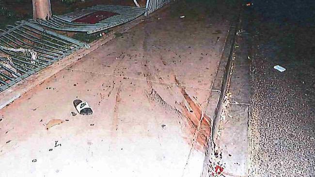 The murder scene where R. Rubuntja died after Malcolm Abbott drove over her. Picture: Supplied