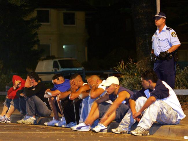 Youths are detained in Cronulla by police suspicious of their involvement in riots.