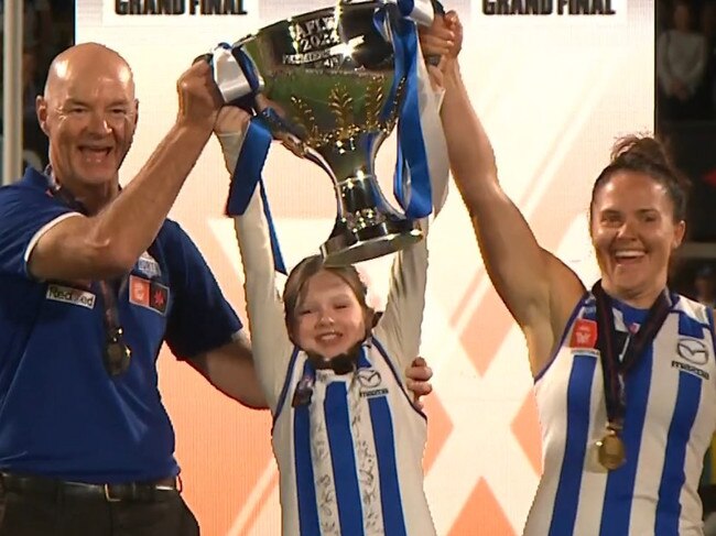 The Roos are the 2024 AFLW Premiers. Photo: Fox Sports