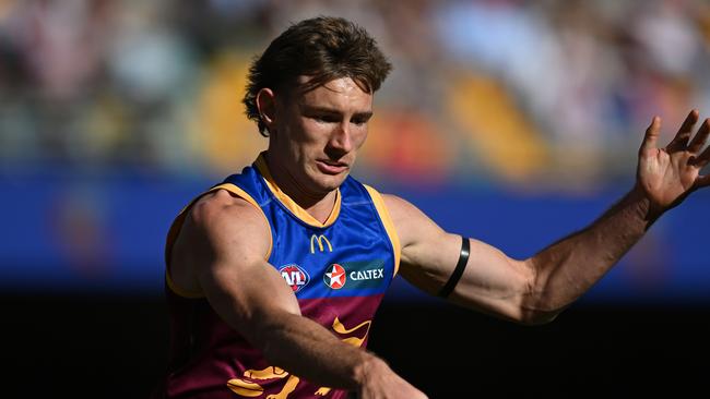 Brisbane star Harris Andrews was concussed against Sydney on Sunday. Picture: Albert Perez / Getty Images