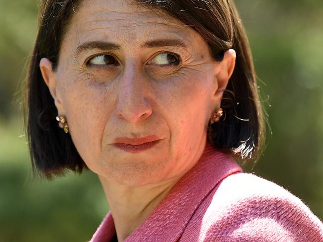 SYDNEY, AUSTRALIA - NCA NewsWire Photos OCTOBER, 13, 2020: NSW Premier Gladys Berejiklian at a press conference at Parliament House in Sydney. Picture: NCA NewsWire/Joel Carrett