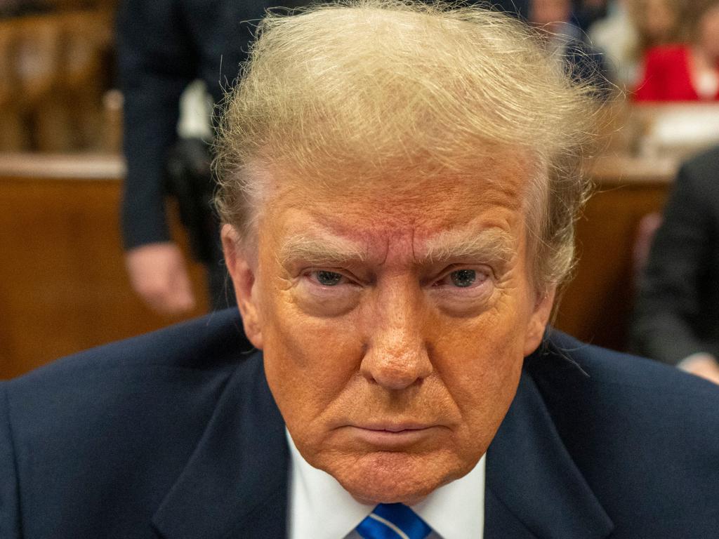 Former US president Donald Trump looks on during his criminal trial. Picture: AFP