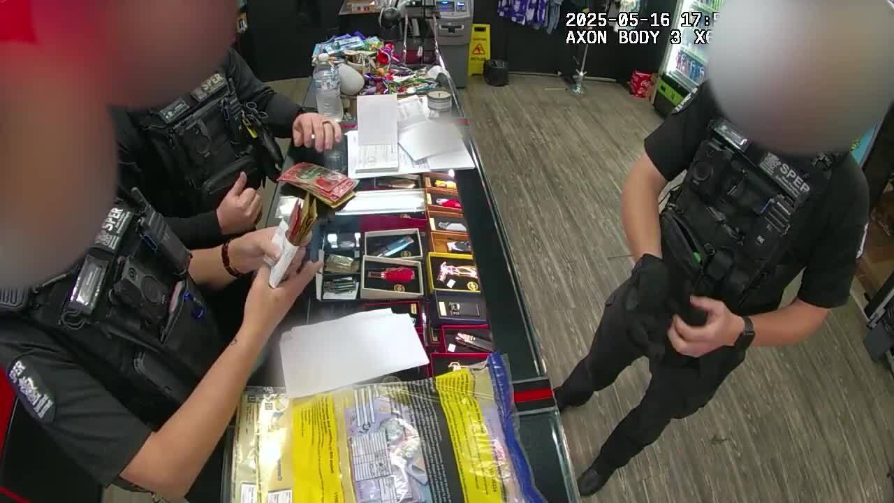 SPER officers seize cash during raids on illegal tobacconists