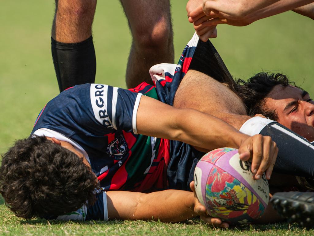 MacKillop Saints vs. Palmerston Crocs at 2023 Hottest 7s at TRL Stadium, Darwin. Picture: Pema Tamang Pakhrin