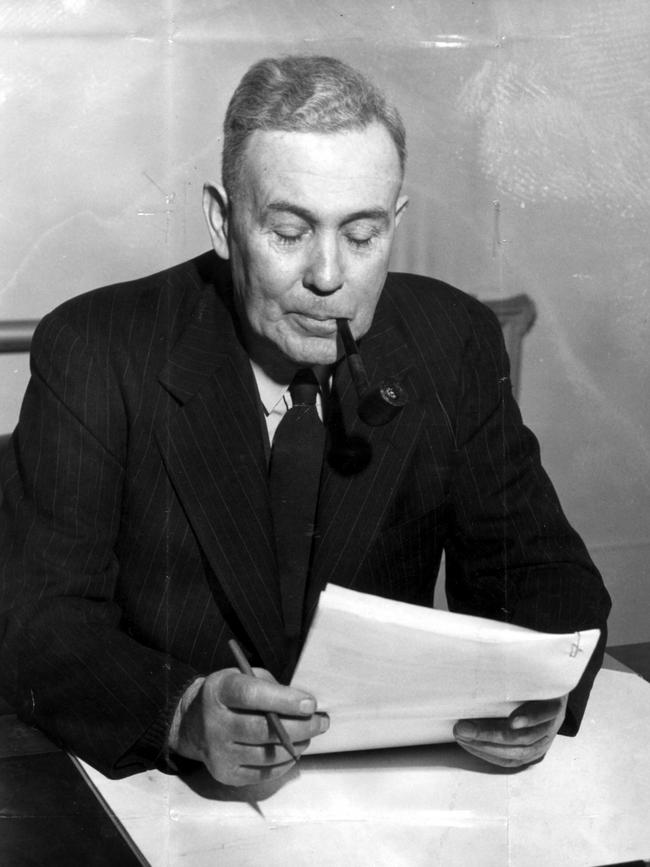 Former Australian prime minister Ben Chifley.