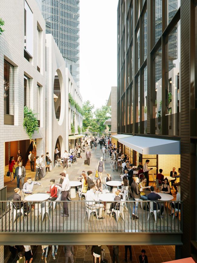 The Victoria Cross development will include office space, retail, dining and new public open. Source: NSW Government