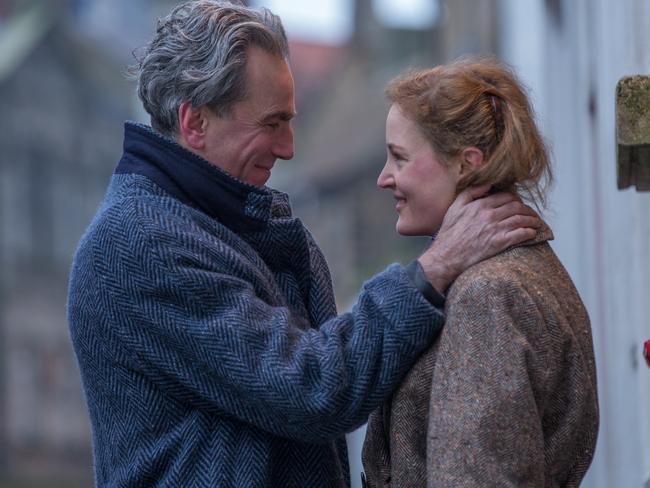 Daniel Day-Lewis as Reynolds Woodcock and Vicky Krieps as Alma in Phantom Thread. Picture: Laurie Sparham/Focus Features