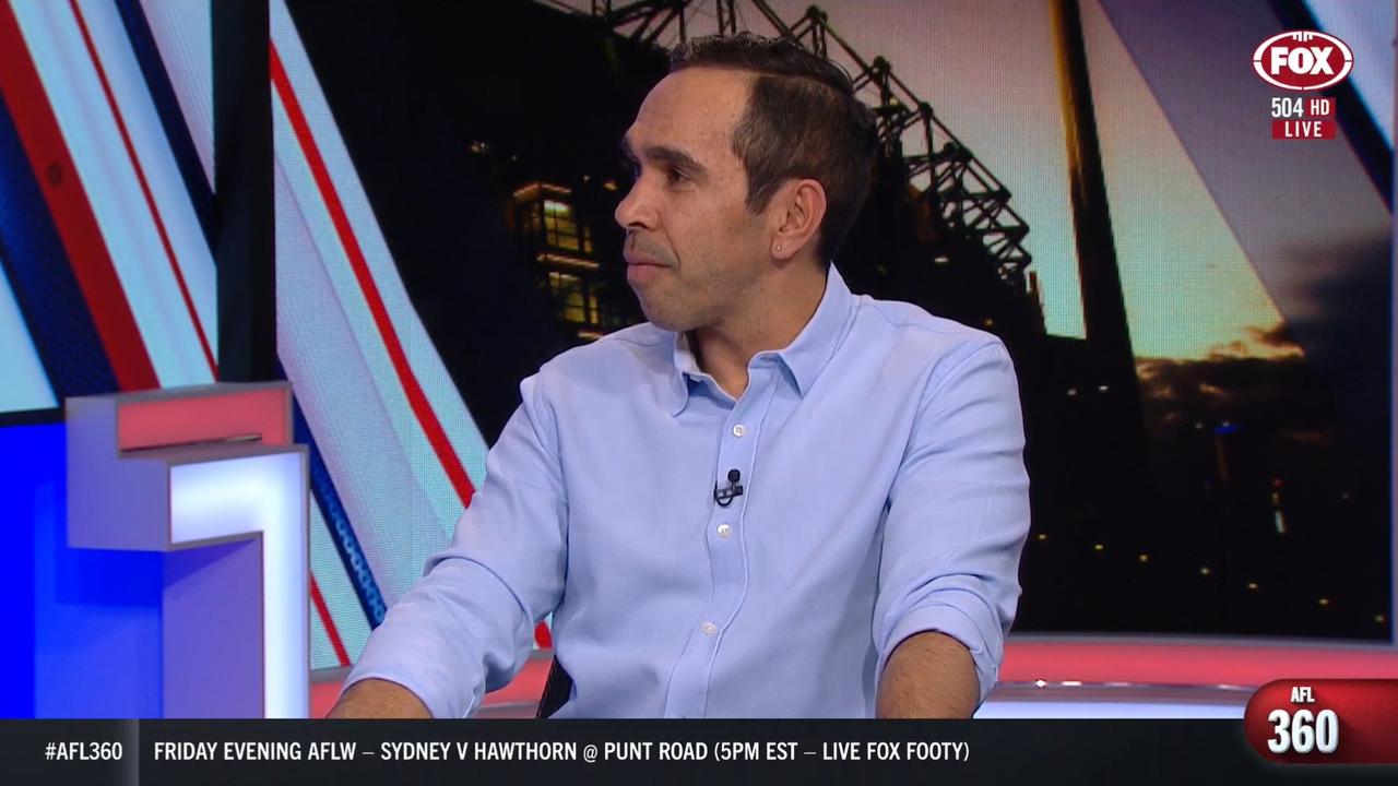 Eddie Betts speaking on AFL 360.