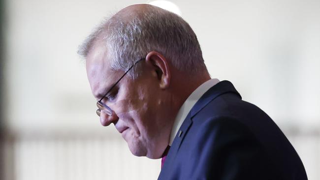 Prime Minister Scott Morrison has received a letter detailing historic sexual assault allegations against a minister in his government.. Picture: Gary Ramage