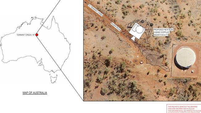 An overlay of the proposed radar station. Picture: GBD Engineering