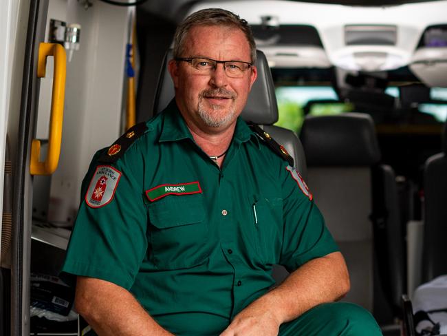 St John Ambulance NT director of ambulance services Andrew Thomas to take necessary steps to avoid the smoke pollution. Picture: Che Chorley.