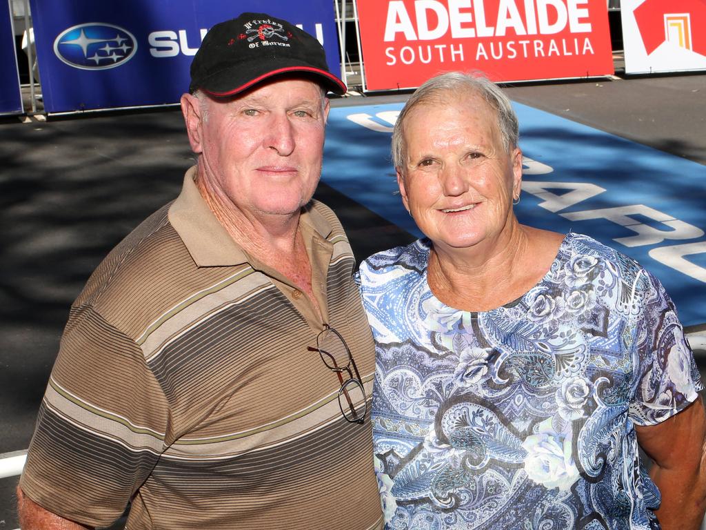 Ian and Deidre Bell watched the Family Fun ride. Picture: AAP/Emma Brasier