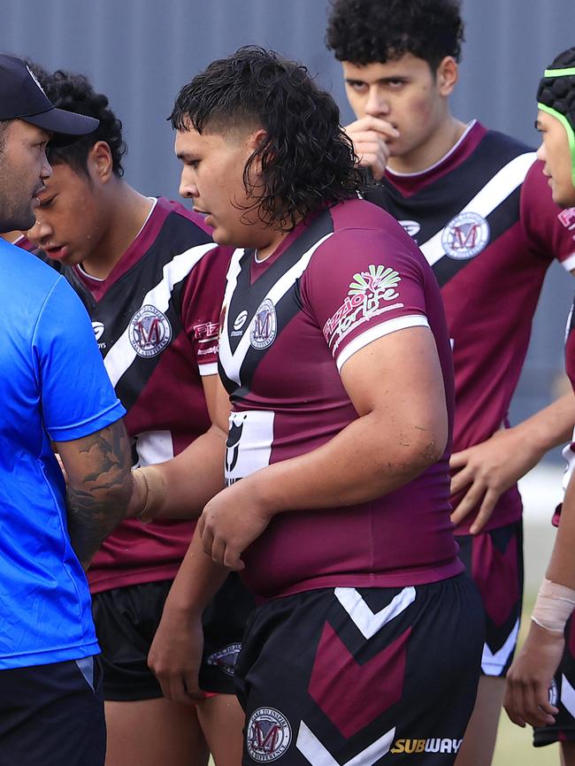 Emmanuel Asomua playing for Marsden. He shone today for the Magpies.