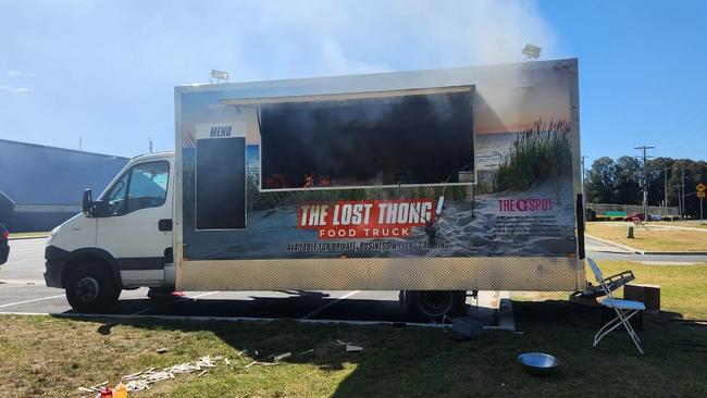 The explosion occurred on Sunday morning.