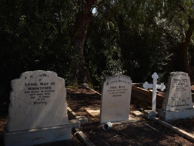 Australia’s cemeteries have become an unlikely tourist attraction. Picture: AFP/Peter Parks
